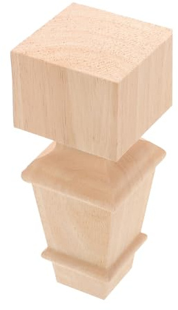 MAGICLULU Gambe Mobili in Legno Massello Intagliato Sostituzione per Tavoli Sedie Divani e Comò Piedini Robusti e Design Minimalista per Arredi Scandinavi