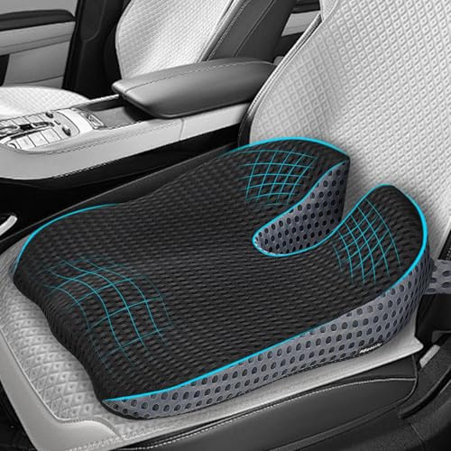 HQSDQYT Autositzkissen für FIAT Ducato III von 2006 bis Jetzt, Keilkissen für Fahrer Memory Foam Keilkissen für Auto Orthopädisches Sitzkissen Erhöht Die Sitzhöhe
