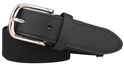 Secroma Elastischer Gürtel Für Kinder Jungen - Verstellbarer Gürtel Kinder mit Silberne Metall-Stiftschnalle für Teenager 6-16
