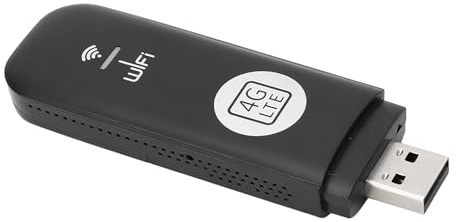 VBESTLIFE 4G USB Mobiler WLAN-Hotspot, Tragbares WLAN-Routergerät, USB-Modem mit SIM-Kartensteckplatz, Bis zu 10 Benutzer, für Telefon, Laptop, Tablet-PC