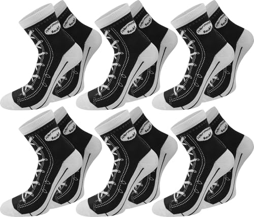 6 Paar Baumwoll Socken im Schuh - Design