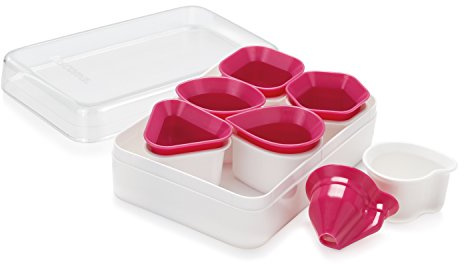 Tescoma 630933 Delicia Tagliabiscotti per Frollini Geometrici, Plastica, Rosa/Bianco, 1 Pezzo