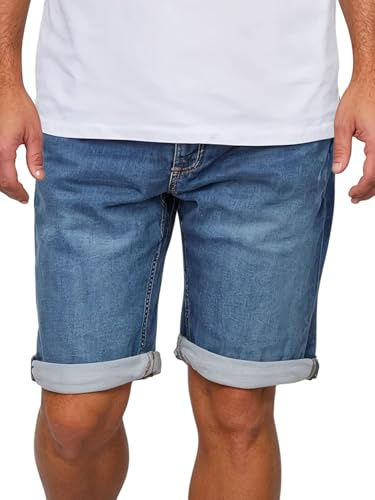 MUSTANG Jeans Shorts Herren Stretch Kurz Regular Fit Chicago Real X | Kurze Hosen Sommer Denim Einfarbig Blau Grau Schwarz Beige Grün 30 31 32 33 34 36 38 40 42