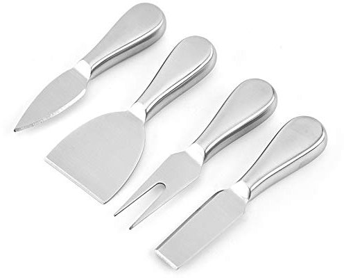 Set di 4 coltelli da formaggio in acciaio inox di alta qualità, taglia, spalma tutti i tuoi formaggi preferiti