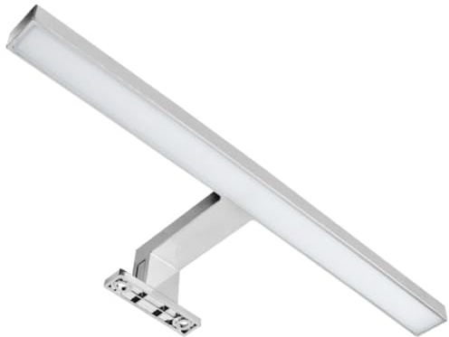 Evotrade Applique LED 30 cm. per Specchio Bagno - Lampada IP44 Waterproof, Luce Uniforme, Ideale per Cucina, Bagno e Ambienti Moderni - 4000K - Luce Neutra (Colore: Cromato)