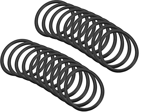 QUARKZMAN 20 Stücke O-Ringe 37mm x 30mm x 3.5mm Nitrilkautschuk Schwarz | Rund Dichtungsscheibe, Für Wasserhahn Klempner Reparatur Dichtung Verbindung