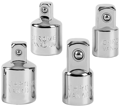 UHARBOUR Stecknussadapter Adapter Satz, Adapter 3/8 auf 1/2, 1/4 auf 3/8, 3/8 auf 1/4, 1/2 auf 3/8 Zoll Schlagschrauber-Adapter, Winkeladapter Stecknuss SteckschlüSsel-Adapter, Stecknussadapter Set