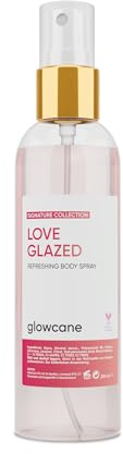 glowcane | Love Glazed Body Spray Damen | Fragrance Body Mist | Fruchtiger & süßer Duft | Geschenke für Frauen | Schadstofffrei | Tierversuchsfrei & Vegan