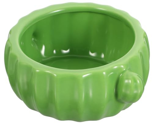 Angoily Gamelle en Céramique Forme Cactus pour Hamster et Petits Animaux, Capacité Suffisante, Solide et Étanche pour Nourriture et Eau Quotidienne