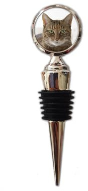 Personalised Cat Photo Wine Bottle Stopper Sealer Plug Birthday Gift