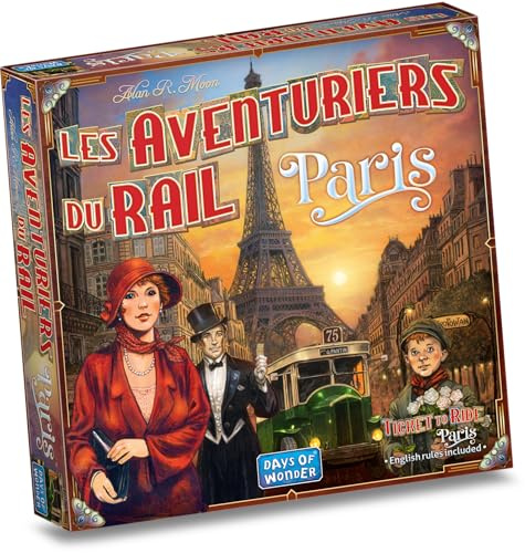 Les AVENTURIERS du Rail : Paris Années Folles - Jeu de Société & Stratégie | Pour Enfants dès 8 Ans - 2 à 4 Joueurs - 10 à 15 Min - Version Compacte Indépendante en Français - Days of Wonder