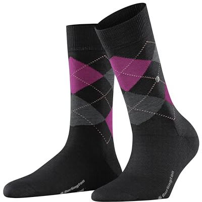 Burlington Marylebone W So lana estampados 1 par, Calcetines Mujer, Negro Black 3001, 36-41