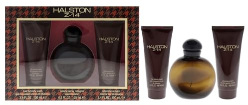 Halston Z-14 by Halston for Men - 2 Pc Gift Set 4.2oz EDC Spray, 3.4oz After Shave Balm, 3.4oz Hair and Body Wash