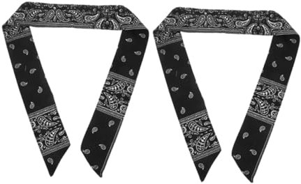 Ipetboom 2stücke Elastische Piratenkopfbandanas Für Damen Und Herren Vielseitige Haaraccessoires Für Sport Fitness Und Freizeit Atmungsaktive Stylische Haarschals Mit Zufälligem Muster