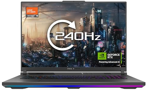 ASUS ROG Strix G18 G815LR Gaming Laptop | 18.0 WQXGA 240Hz Screen | Intel Core Ultra 9 275HX | NVIDIA GeForce RTX 5070Ti | 32GB RAM | 1TB SSD | UK Layout Backlit Keyboard | Windows 11