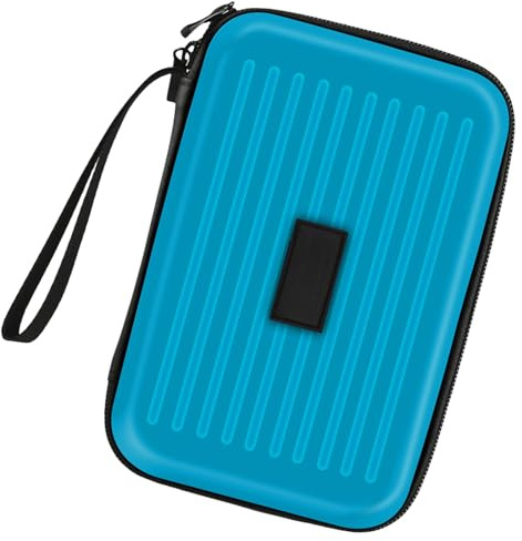 FANSHINUO Hartschalen-Tragetasche für Dartpfeile mit Stahlspitze und weicher Spitze, Dart-Aufbewahrungshalter, Tragetasche für Dart-Zubehör, Schwarz , 190*129*47mm