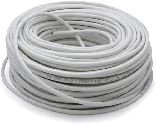 Generico Matassa Lan Categoria 5e FTP 50 Metri 23AWG Bobina di Rete Ethernet 50m Cat5e CCA