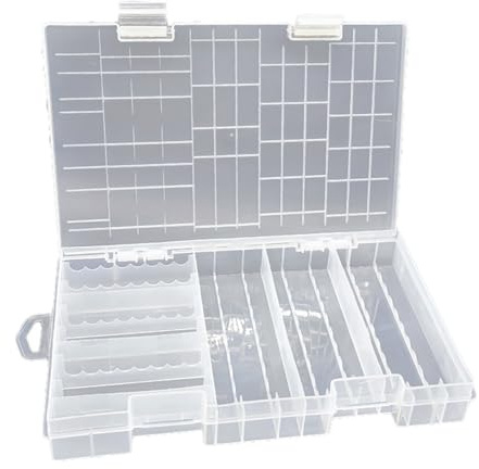 Zuoeay Boîte de rangement pour piles AA 3 A - Transparente - Accès rapide - Pour la maison, le bureau ou les voyages