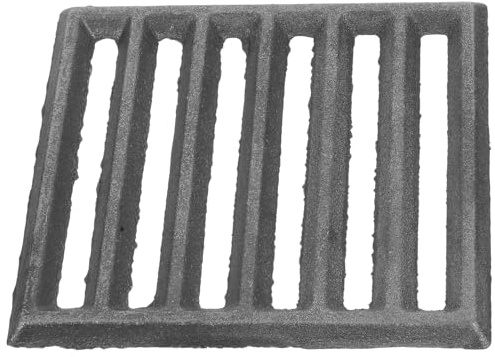 PAMINGONO Cast Iron Grill Grate Heavy Duty Rectangle Bbq Cooking for Fire Pit Camping Outdoor Cooking Versatile Grilling Frying Boiling with Efficient Quick Heat Distribution