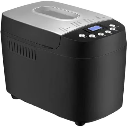 Eiwitany Panificadora automática de 15 programas con Pantalla LCD, 2 Ganchos para Masa, función de Mantener Caliente 60 Minutos - Ideal para Hornear en casa y de Forma Comercial