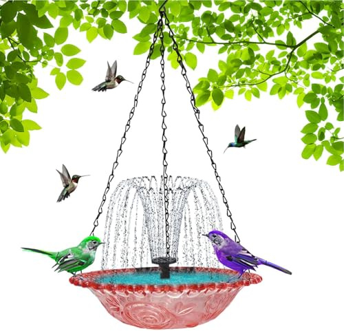 Solar Vogelbad , Solarwasserpumpe, Faltbare Vogelhäuschen Gartendekoration Für Draußen Terrasse Und Wildlife Liebhaber