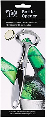 Tala Décapsuleur Traditionnel Barware, fabriqué en Acier brossé pour Un Look Professionnel, Parfait pour Les Bouteilles de bière et Les Bouteilles gazeuses Traditionnelles