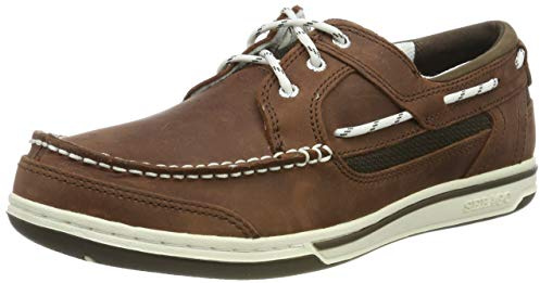 Sebago TRITON THREE EYELETS NBK, Scarpe da Barca, Uomo, Marrone (Brown/Dark Brown 983), 42 EU