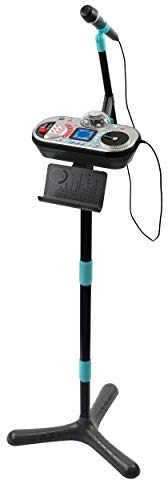 VTech Kidi Super Star DJ Studio Black – 10-in-1 Karaokespielzeug mit Mikrofon, abnehmbarem DJ-Mischpult und vielen Effekten zum Bearbeiten der Musik – Für Kinder von 6-12 Jahren