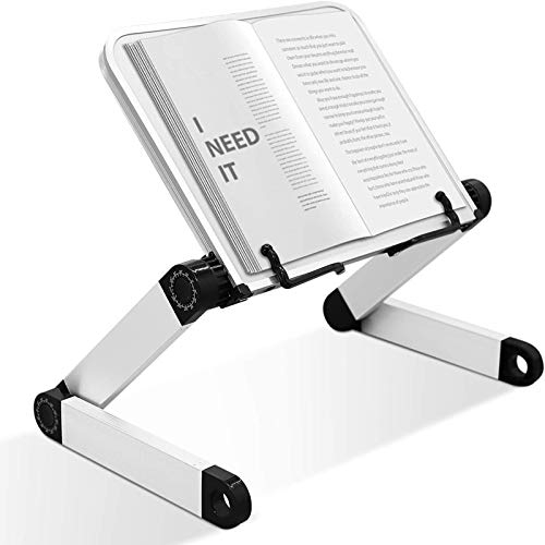 LYFETC Einstellbar faltbar Leseständer Buchhalter Kochbuchhalter Cookbook Stand Book Rest Bücherständer Book Stand für Kochen und Aufschreibungkönnen überall aufgestellt