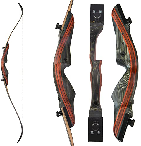 SHARROW 62 Zoll Take-Down Recurvebogen Set 20-50 Lbs Zielscheibe BogenschießEn Jagdbogen Set Pfeil Und Bogen Erwachsene Sportbogen für Jagd Hunting Geschenke Jugendliche Jungen DraußEn (Bogen, 40Lbs)