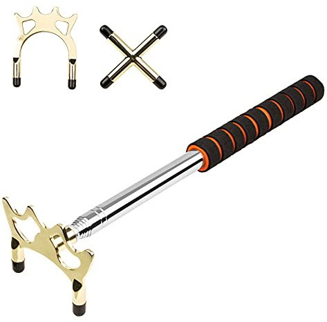 Adhafera Snooker-Queue-Brücke, ausziehbar, mit einziehbarem Messingbrückenkopf, für Snooker, Spiel, Wettbewerb
