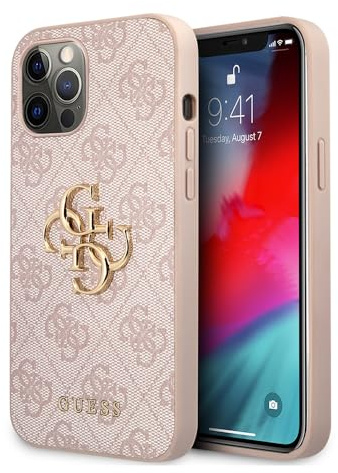 Guess Hülle für iPhone 12 Pro Max 6,7 rosa GUHCP12L4GMGPI 4G Big Metal Logo