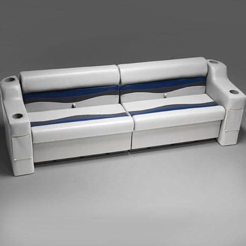 DeckMate Complete 90 Classic Pontoon Rear Seat Group (CRG90) Gray, Blue and Charcoal