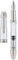 Asvine P36 Titanium Fountain Pen Piston Filling, Irdium Mediun Nib Clear Transparent Acrylic Smooth Writing Pen Case Set, Torpedo shape