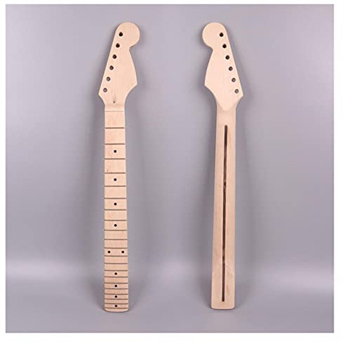 CAZARU Ahorn-E-Gitarrenhals 21 Bund 25,5 Zoll für Strat-Gitarre Ahorn-Griffbrett-Gitarrenhals für Ersatzteile von Musikinstrumenten