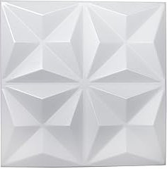 Nord Plus - Wandpaneele aus Styropor 3D Paneele für Decke Dekor Wandverkleidung Paneele (Star White, 48)