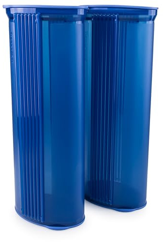 Tupperware Junge Welle Pasta-Center 2x 1,6 L dunkelblau blau Spaghetti Dose Nudeln Behälter