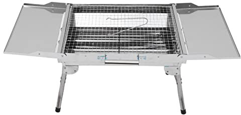 OFFSCH Griglia in Acciaio Inox Barbecue Pieghevole Piccolo Barbecue Da Esterno Multiuso Griglia Pratica Per Picnic All'aperto E Campeggio