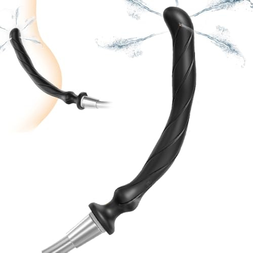 Jixaxe 27cm PO Analdusche für Analverkehr Klistier mit 5 Löcher Analdusche für Frau Analdusche für Herr Einlauf zur Darmreinigung Douche Silikon Intimdusche Anal Dusche Vaginaldusche für Paare extrem