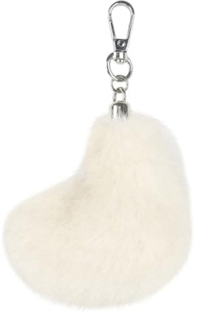 Huamengyuan Schlüsselanhänger für Damen Fuchsschwanz Anhänger Fell Schwanz Keychain Extra Groß Schlüsselring Tasche Zusätze Auto Schlüsselketten Anhänger Weich Flaumig Handtasche Dekoration