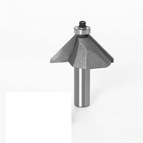 1pc 1/4 1/2 Schaft Fasenfräser Fräser for Holz Pferd Nase Bit 45 Grad CNC Holzbearbeitungswerkzeuge Zweiflöte Schaftfräser(12.7mm shank,12.7X38.1)