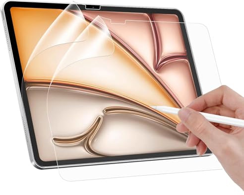 Tasnme Paquete de 2 protectores de pantalla de papel para iPad Air de 13 pulgadas (M4/M3/M2, 2026/2025/2024), película PET mate para iPad Pro de 13 pulgadas (M5/M4, 2025/2024), dibujo y escritura como