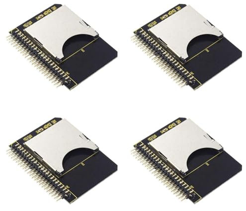 Sxmrmnx 4X Adaptateur IDE SD SD vers 2.5 IDE 44 Broches Carte Adaptateur 44 Broches Convertisseur Mâle SDHC/SDXC/MMC Convertisseur de Carte MéMoire pour Ordinateur Portable