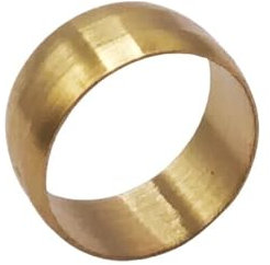 YJQHODY Lot de 10 bagues d'étanchéité en Laiton for Virole, Manchons à Double cône for connecteurs de Tubes, bagues d'étanchéité for Manchons de Compression(20mm)