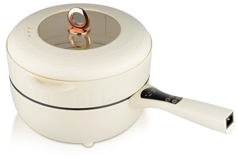 Olla Eléctrica Multifunción, Sartén Y Vaporera Antiadherente De 5L+7L, Olla Versátil For Uso Doméstico, Apta For Freír, Hervir Y Cocinar Al Vapor.