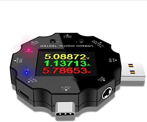 Asyduey WiFi Tuya Fast Charge Tester Amperometro di Tensione USB Amperometro di Tensione Digitale