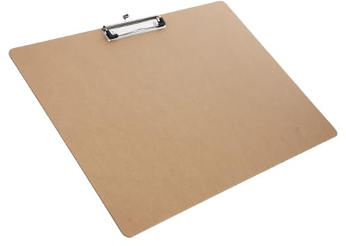 DIKACA Porte Documents Robuste avec Pince Métallique Ajustable pour Bureau et Cuisine Planchette Multiusage pour Dessin et Organisation de Dossiers