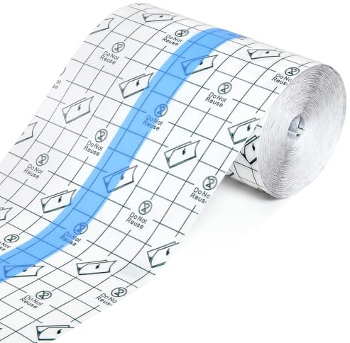 Dryxog Second Skin Tattoo Tattoo Pflaster Wasserdicht Sterile Kompressen Zubehör Wasserfeste Pflaster Wasserdichte Tattoos Aftercare Bandage Tattoos Folie Heilung Tatto Zubehör (10cm x 10m)