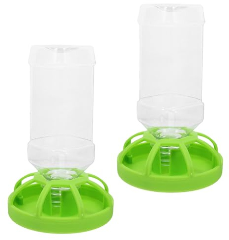 LIGHTAOTAO 2 St Automatisk Fågelmatare för Bur Spillfri Matningsskål för Papegoja Undulat Lovebird Plastmatbehållare för Bur med Antispillfunktion och Hållbar Design för Babypapegojor