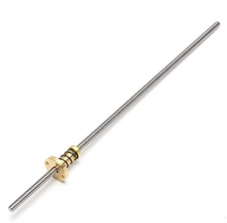 EsportsMJJ T8 100/200/300/400/600mm 8mm Lead Screw with Anti-Backlash Nut -400mm